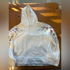 Cropped Floral Sweatshirt